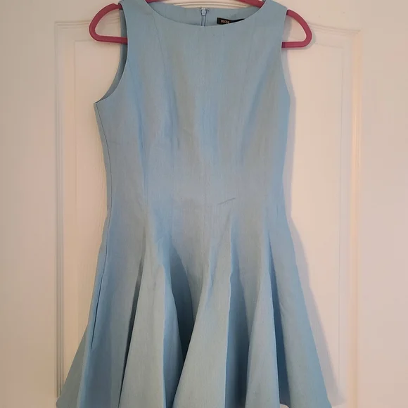 Maje Light Blue Mini Dress - Picture 3 of 4
